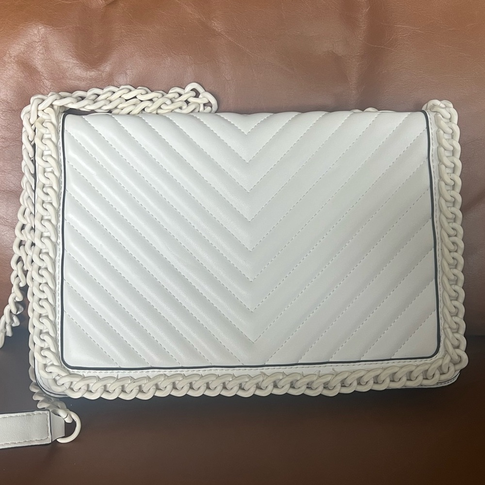White Cross Body Purse